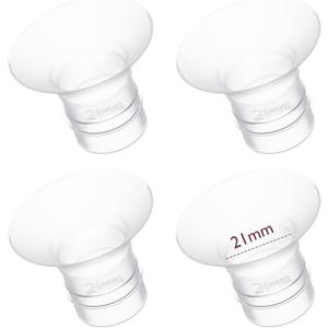 Momcozy Flange Insert 21mm Compatible with 24mm Flange/Shield of Most Pumps, Fit for Momcozy S9Pro/S12Pro/S12Pro-Quick Replacement Accessories, 4PCS 21mm