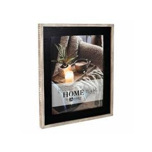 Malden Rustic Woods Wall Picture Frame 11" x 14" - Black/Rustic Brown