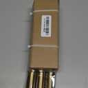 Warm Gold Curtain Rods for Windows 28 to 48 Inches Adjustable Length Heavy Duty 1" Diameter Brass Window Curtain Rod with Solid Metal Finials for Outdoor Farmhouse Bedroom Kitchen Living Room