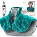 RENPHO Graphene-Infused Heating Pad, Weighted Heating Pad for Neck Shoulders & Back, Multiple Heat Levels & Timers, FSA Eligible HSA, Birthday Gift for Women Men, Snug-Fit, Soft, Comfortable