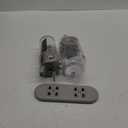 simplehuman Wall Mount Pumps, Twin 15 fl. oz. Shampoo & Soap Dispenser, Stainless Steel (Double)