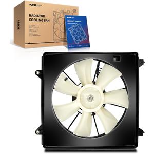 KAX Engine Radiator Cooling Fan, Compatible with 2013-2017 Accord 2.0/2.4L, Replace # 620297, 38611R40A01, 386165A2A01, 386155A2A01, FA71925, 6010079, 76342, 2811971, 2811877, 420173, 420185