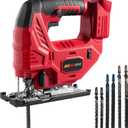 Cordless Jig Saw for Milwaukee M18 Battery, 7 Speed Variable Up to 3200RPM, LED Light, 45 Bevel Cuts, 3 Orbital Motions, with Jig Saw Blade for Straight/Curve/Circle Cutting(Battery Not Include)
