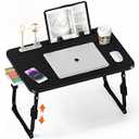 Lap Desk for Bed Adjustable Height with USB Port 23.6" x15.7" Desktop