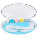 Baby Nail Trimmer Electric,Nail Clippers File for Baby No Sharp Claws Hurt, 6 in 1 with Light Safety Cutter for Newborn Infant Toddler Kids Toes and Fingernails Care 