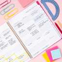 Blue Sky 2026-2027 Weekly and Monthly Academic Year Student Planner Calendar, July 2026 - June 2027, 8.5" x 11", Flexible Cover, Wirebound, Laminated Tabs, Star Confetti Bright