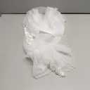 Pearl Fingertip Length Wedding Bridal Veil with Metal Comb May Vary