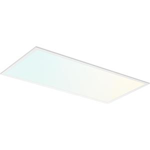 LUXRITE 2x4 FT Slim Surface Mount Panel Recessed Lighting, 5 Color Temperature Options 2700K-5000K, Dimmable LED Panel Light, 5000/6000/7500 Lumens, 40W-62W, Edge Lit, Damp Rated, ETL Listed (1 Count (Pack of 1))
