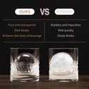 Clear Ice Ball Maker for Whiskey: FDDBI Circle Ice Cube Tray Make 2Inch Ice Sphere - Clear Ice Cube Maker for Old Fashioned Bourbon Whisky