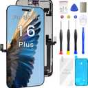 for iPhone 16 Plus Screen Replacement Kit Full Assembly 6.7 inch,3D Touch LCD Display for A3290A3082A3289 and A3291 Digitizer Screen and Repair Tools Kit