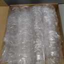 Tioncy 50 Pcs Acrylic Drinking Glasses 3 oz Small Whiskey Glass Clear Shot Glasses Bulk Unbreakable Stackable Mixed Drinkware Mini Beer Mug for Drinking Bars