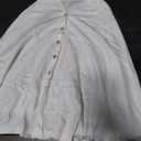 white scarf with buttons, no sleeves 