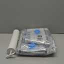 Amazon Basics Vacuum Storage Bags for Clothes, Space Saving Compression Storage Bags with Hand Pump, Heavy Duty, Stackable, Jumbo Size, Clear, 6-Pack