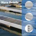 Nalwort Dock Bumpers 16 Feet and 24 Feet, Full Protection Dock Fender for Straight Edge and Side, Boat Dock Bumpers for Edging, Includes Mounting Screws, Black Gray Blue Brown Green Orange Yellow