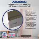 Randall Manufacturing Co., Inc | Door Sweeps Aluminum & Brush | Brush Sweeps for Gaps Up to 1 | Brown Trim with Black Brush | 4 FT | Fill Gaps & Keep Unwanted Debris Out