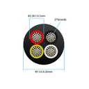 16 Gauge 4 Conductor Electrical Wire 25FT, UL 2464 16 AWG 4 Wire Cable Tinned Copper PVC Stranded 16/4 Core Wire for LED Lighting, Outdoor Low Voltage Extension Cable, Automotive etc.