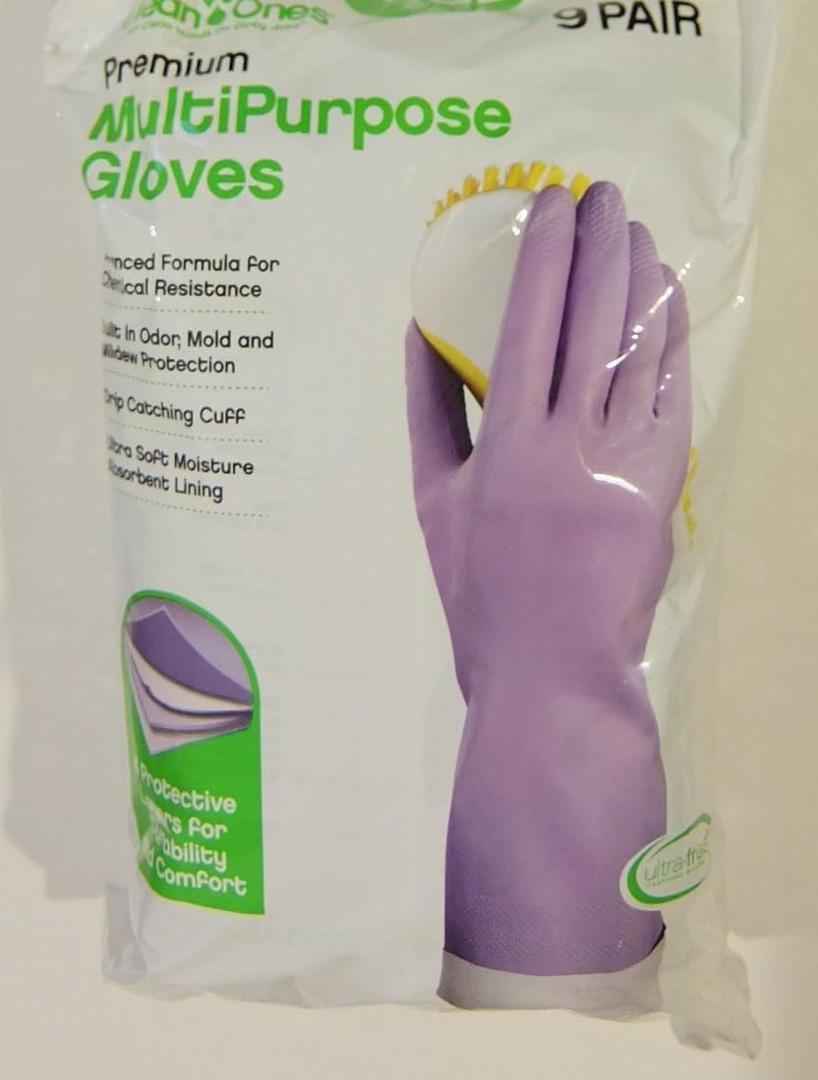 Premium Multi Purpose Non Slip Gloves 20 mil, Small (Pack of 9 pairs)