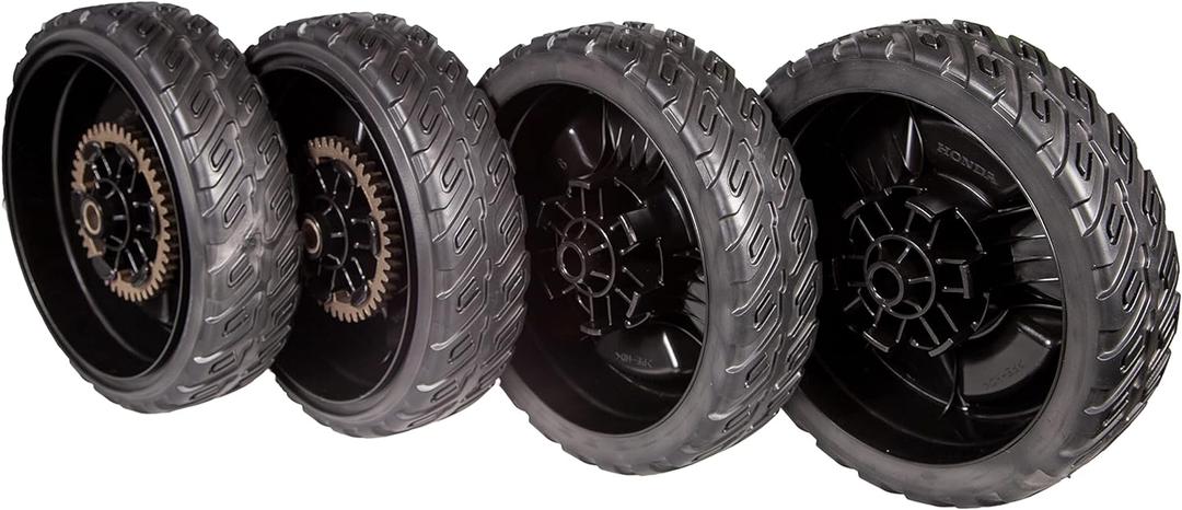 Lawn Mower Wheel Kit for Honda HRN216, 2 42710-VR8-N00ZA & 2 44710-VR8-N00ZA