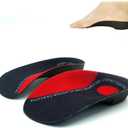 Arch Support Inserts, 3/4 Orthotics Shoe InsolesOrthotic Inserts for Women Men, High Arch Supports Foot Insoles for Over-Pronation, Relief for Heel Pain, Heel Spurs, Plantar Fasciitis, Flat Feet