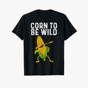 Funny Corn Gift For Men Women Corn On The Cob Costume Farmer T-Shirt 3XL Black