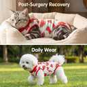 2-Pack Pet Post-Surgery Recovery Suit for Cats Dogs, Abdominal Wound Protector Anti-Licking, Soft Breathable Onesie with Adjustable Fit, Small Pets Universal Tee(Medium, Watermelon,Football)