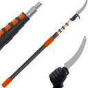 Buyplus 26FT Reach Pole Saws for Tree Trimming, Pole Saw with 5-20FT Telescoping Extension Pole, Pruning Saw with 19" 3X Detachable Saw, Non-Slip Handle, Tree Trimmer for Garden Palms Shrubs