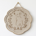 Easter Bunny Nursery Wall Art Decor, Hanging Wall Decor for Kids Boy Girl Nursery Room Bedroom Playroom