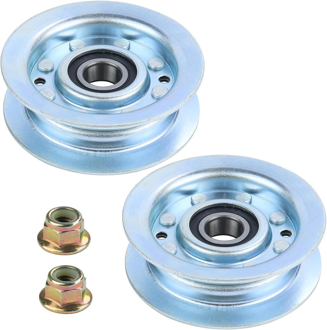 2 Pack GY22172 Pulley Replaces John Deere GY22172 Idler Pulley, John Deere GY20067 Idler Pulley for John Deere D105, D140, D160, E140, E170, L100, L111, L120, L130, LA105, LA115 Tractors