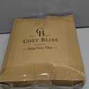 Cozy Bliss Faux Fur Throw Blanket for Couch, Fuzzy Soft Plush Thick Bubble Blanket for Sofa Bedroom Living Room, 50 * 60 Inches Cream White