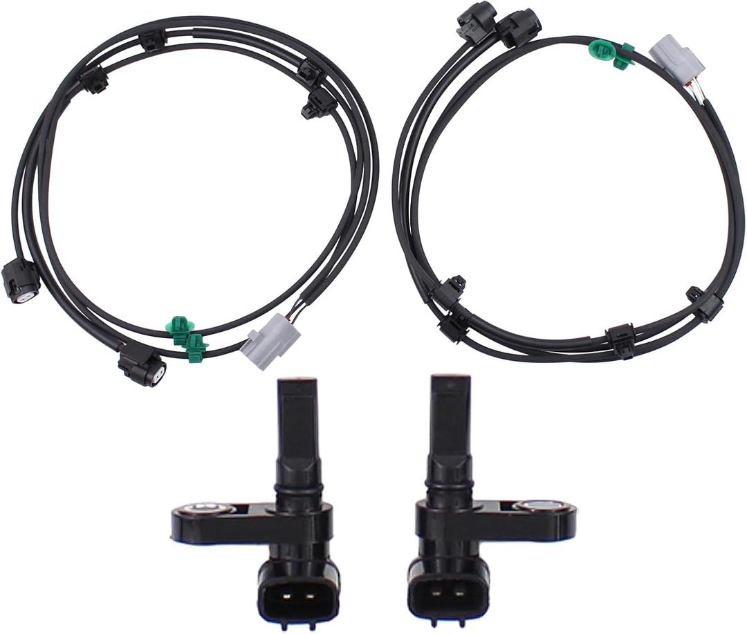 Rear Left and Right ABS Wheel Speed Sensor and Wiring Harness for Toyota Tacoma 2005-2015