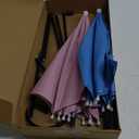 Plant Umbrellas for Outdoor Plants, Garden Umbrella Shade for Plants Adjustable Height Provides shade cloth for Plants to Protect Their Flowers from Intense Sunlight and Rain (18.8 inches to 35.58 inches) (Pack of 2, Pink, Blue)