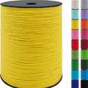 JeogYong 3mm Macrame Cord, 984 Feet Natural Macrame Rope Yarn, 3 Strand Twisted Cotton String for DIY Crafts Wall Hanging Plant Hangers Gift Wrapping Decorations (Lemon Yellow)