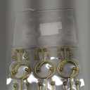 Goowin Shower Curtain Hooks, 12 Pcs Shower Curtain Rings, Durable Gold Shower Curtain Hooks, Double Glide Shower Curtain Rings Rust Proof, Simple Shower Hooks for Shower Curtain & Liner, Gold