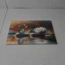 Tufiqu Bathroom Wall Decor With Flower Pictures, Canvas Art Prints For Spa And Zen Room, Lotus Painting, Plant Artwork, Modern Wall Decoration Ready To Hang (16"x24")