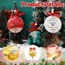 Soulchen Soulchen 10 Sets Thank You Ornaments Acrylic with Bell Employee Appreciation Gifts Bulk Inspirational Ornaments Marble Tree Decor for Valentine Coworker Nurse Teacher Team