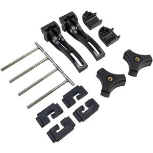 Truck Tonneau Cover Replacement Installation Accessory | Fit for Tri-fold & Quad-fold Truck Bed Cover Hard Folding | Include T-bar (T-Bolt), Tonneau Cover Front Clamp, 2X Rear Clamp