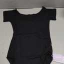 MANGOPOP Women's Off The Shoulder Long Sleeve Short Sleeve Bodysuit Sexy Backless Body Suit Tops,S