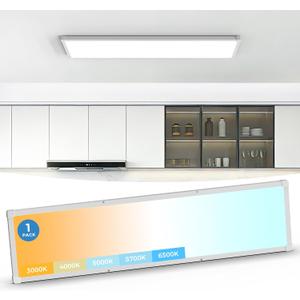 1x4 LED Flat Panel Light Surface Mount 1 Pack,5CCT Selectable,White