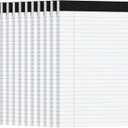 12pcs Legal Pads 8.5 x 11, Notepads 8.5 x 11 College Ruled Notebook, Writing Pads of Paper,White Note Pads, Memo Pad Papers Perforate Legal Notepads Narrow Ruled Line,30 Sheets/Pack