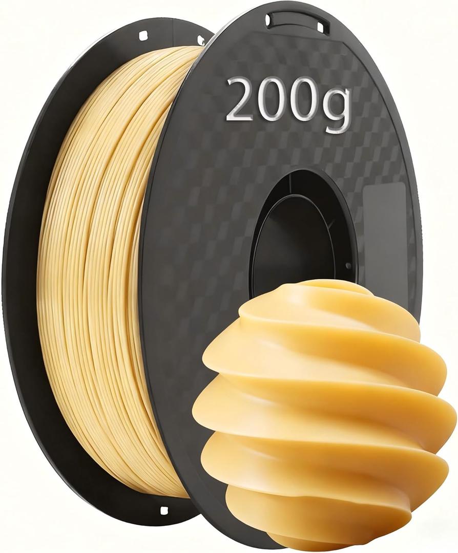 PLA Filament Modeling Material 1.75mm 200g for 3D Printer, High Speed Printing Filament, Enhanced Toughness, for Sensory & Fidget Star, Dimensional Accuracy 0.02mm Beige A8