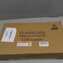 Flameless Candles with Remote, Battery Operated Flickering Flameless Candles, LED Candles with Timer 2/4/6/8H, with Realistic LED Candles Set of 9 (D3 x H 3" 4" 5" 6" 7") (Black)