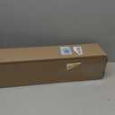 Closet Pole with Wood Construction and Plastic Brackets, 1 3/8" Thick, Natural Finish (4 FT LONG)