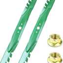 942-04308-X 42 inch Deck Mower Mulching Blades with 712-0417A Nuts
Fit ZT1 42 LTX1040 LTX1042 XT1 LT4200 RZT42, Replace Cub Cadet 42 inch Mower Blades 942-0616A 742-0616A 942-04126 742-04126