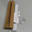 SMODBRODRE Curtain Rods for Window 32 and 48, White 5/8 inch Splicing Single Window Curtain Rod Set with Brackets