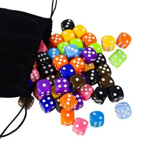 6 Sided Dice Set Translucent & Solid Games Dice Set
