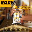 MtiolHig Cordless Compact Router Compatible with DeWalt 20V Battery (Bare Tool), 6 Variable Speeds Router Tool for Woodworking, 800W Fixed Base Wood Router
