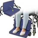 Wheelchair Footrest Leg Rest Elevating Pads, Wheelchair Pedals Leg Support Extension, Elevated Foot Rest Accessories for Wheel Chair, Footrests Extender Protector Cushion with Adjustable Straps
