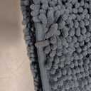 OLANLY Bathroom Runner Rugs 47x17, Soft Absorbent Chenille Bath Rugs, Rubber Backing Quick Dry, Machine Washable Long Bath Mats for Bathroom Floor, Tub and Shower, Home Decor Accessories, Airy Blue