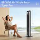 40" Tower Fan for Bedroom,35dB Quiet for Sleep,5 Speeds, 3 Modes,12H Timer, 70Oscillating Floor Standing Fans for Room,Fans with Remote Control for Room, Home, Office (Black), Large