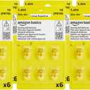 Amazon Basics 60-Pack Hearing Aid Size 10 Zinc-Air Batteries, 1.45 Volt, Yellow Tab, 4-Year Shelf Life, Child-Safe Package